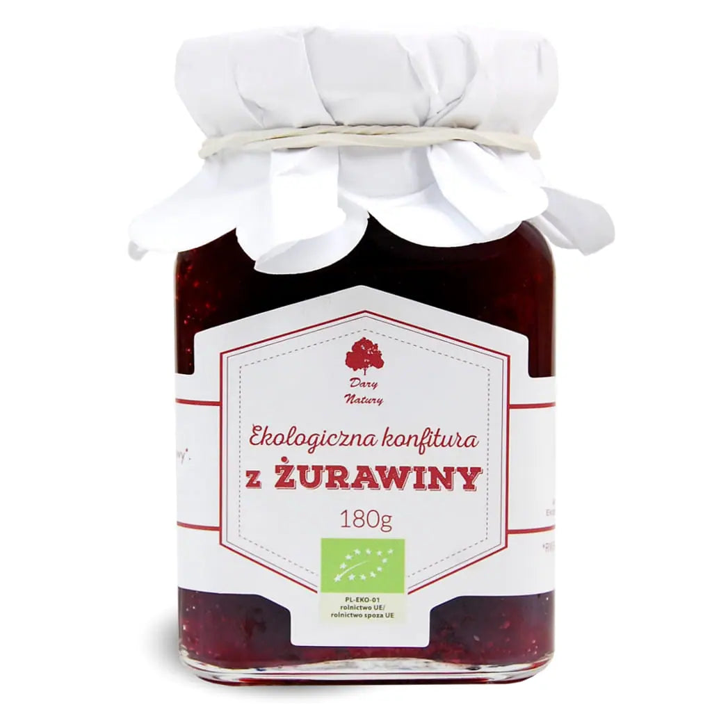 KONFITURA Z ŻURAWINY EKO (180 G)