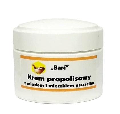 Krem Propolisowy z Miodem i Mleczkiem Pszczelim BARĆ 50ml